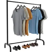 CLP Lara Kledingrek - Kledingstandaard - Dressboy - 120x38x120 cm/zwart