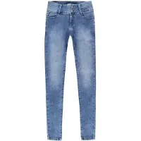 Cars high waist skinny jeans Amazing dark used Blauw Meisjes Stretchdenim - maat 104