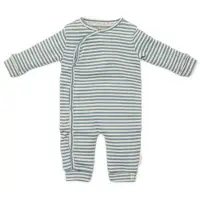 Little Dutch boxpak Stone Blue Stripe blauw Jongens Katoen Ronde hals Streep - maat 68
