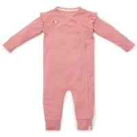 Little Dutch boxpak met ruches roze Meisjes Katoen Ronde hals Effen - maat 74