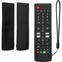 Kwmobile hoes geschikt voor LG Smart TV AKB - Siliconen anti-slip hoes voor afstandsbediening in zwart