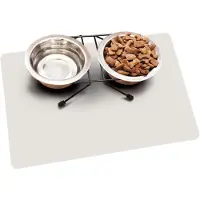 Floordirekt Vinyl Onderlegmat voor Voerbakken & Kooien - Transparant - 80 x 60 cm