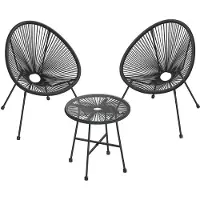 Songmics Tuinstoelen – Met Tafel – Gezellige Balkonset