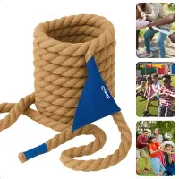 Cheqo Touwtrekspel - Touwtrekken - Touwtje Trekken - Touw Trekken - 10 Meter Lang - Teamsport voor Kinderen - Sterk en Duurzaam