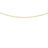 The Jewelry Collection Ketting Anker Plat 0,8 mm 42 cm - Goud