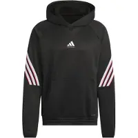 Adidas Sportsweatshirt 'Basketball Crazy Warm Fleece' zwart / wit