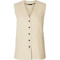 Selected Bodywarmer 'SLFMara' crème
