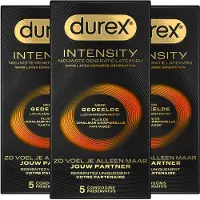 Durex Condooms Intensity 5st - 3 Stuks - Voordeelverpakking