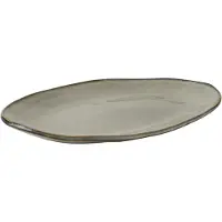 Dutch rose Ovale Schaal Creme 34x23cm Crème crème Aardewerk