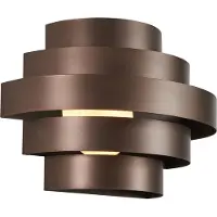 QAZQA Moderne wandlamp brons incl. LED 3-staps dimbaar - Lines
