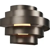QAZQA Moderne wandlamp gunmetal incl. LED 3-staps dimbaar - Lines