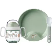 Mepal Mio babyservies set Little Dutch - 3-delig - Kraamcadeau - Kinderservies - Little Farm