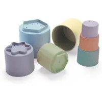 Dantoy stapeltoren speelgoed 7-delig kleurrijk duurzaam karton.