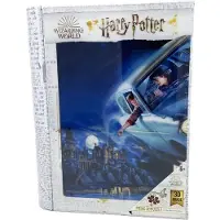 PRIME 3D Harry Potter - Puzzle livre lenticulaire Harry et Ron survolant Poudlard 300 pcs 41x31 cm