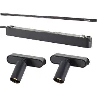 Brilliant G30072/76 Click&Shine Railsysteem basis Zwart