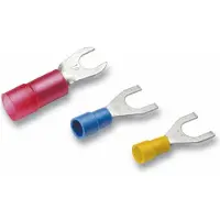 Cimco geïsoleerde vorkkabelschoen vertind 4-6mm² M4 - geel per 100 stuks (180160)