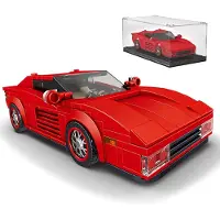Mould King 27012 - Ferrari Testarossa - 316 onderdelen en vitrine -Past op bekende merken- bouwdoos