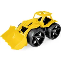 Wader Maximus Bulldozer, geel. Robuuste constructie, bewegende onderdelen