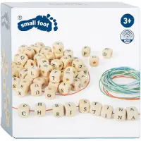 Small Foot - Houten Letterkralen Kettingen Maken, 300 Kralen