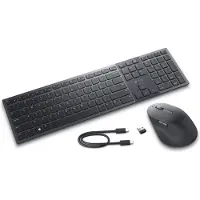 Dell Toetsenbord en muis - - KM900 - Draadloos RF en Bluetooth - QWERTY US Internationaal - Grafiet