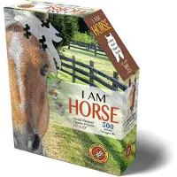 Madd Capp Puzzles - I AM Horse - 300 stukjes - Legpuzzel in de vorm van een dier