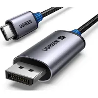 UGREEN - CM556 - kabel met USB-C en DisplayPort 8K connectoren, - 1 - m - lang - grijs