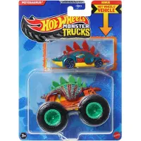 Hot Wheels monster jam truck Skelesaurus - monstertruck 9 cm schaal 1:64