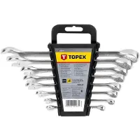 Topex Ring-Maulschlüssel-Satz 6-19 8-tlg. (35D756)