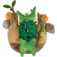 TOGETHER The Legend of Zelda: Tears of the Kingdom, pluche figuur ZP04, Korok met rugzak, bruin, 17 cm