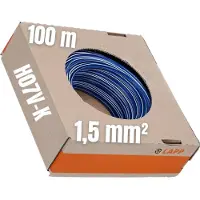 Lapp 4520921/100 Enkele ader H07V-K 1 x 1.5 mm² Donkerblauw-wit 100 m