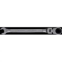 SW-Stahl 03530L-8 ringratelsleutel 8 mm I ringsleutel met scharnier I 72 tanden I steeksleutel met ringratel I ringratelsleutel SW 8
