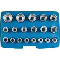 SW-Stahl SW-Stalen doosset sleutels 05650L, 22mm en 25mm, chroom-vanadiumstaal, 1,867 kg, 1,23 kg, 70 g