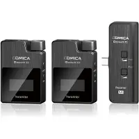 Comica BoomX-D UC2 draadloze microfoon-set met 2 zenders en USB-C-ontvanger