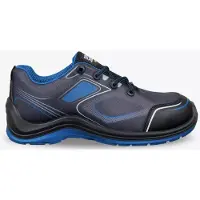 Safety Jogger Flow Laag S1P | Zwart/Blauw | Maat 44 - 5401033491493