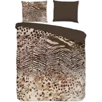 Pure dekbedovertrek Skins bruin - microvezel - 240x220