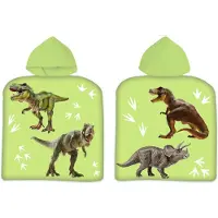 Sweet Home Badponcho met capuchon dino