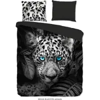 Pure Dekbedovertrek Micropercal Blue Eyes - anthracite 240x200/220cm
