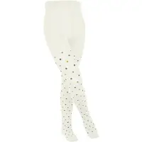 Falke Multidot dun gedessineerd katoen panty kinderen wit - maat 122-128