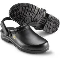 Sika Fusion Clog ESD m. hielriempje OB SRC - 19467 Zwart | Zwart | Maat 38 - 5703617108248