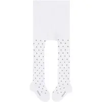 Falke Little Dot slijtvast huidvriendelijk katoen panty baby wit - maat 80-92