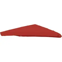 Mendler Vervangingshoes voor zweefparasol -A96 met klep, parasolhoes, 3x4m (Ø5m) polyester 4kg ~ rood