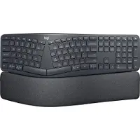 Logitech ERGO K860, ergonomisch toetsenbord met split-design, geschikt voor zakelijk gebruik, volledig formaat (100%), draadloos, Bluetooth, semi-mechanische schakelaars, QWERTY-indeling, grafietkleur