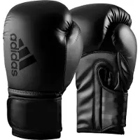 Adidas Bokshandschoenen Hybrid 80 - Zwart/Zwart - 16 oz