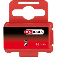 Ks Tools 911.3593 Inbus-bit Speciaal staal Vernikkeld C 6.3 5 stuk(s)