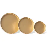 Novaliv 12x Kaarsenprikker plat goud 8 cm diameter I Kaarsenplaat met spike I Adventkaarsenhouder Kerstdecoratie Kaarsenpin I Kaarsenplug voor Adventkrans
