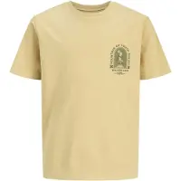 Jack & Jones JUNIOR T-shirt lichtbruin Jongens Katoen Ronde hals Printopdruk - maat 152