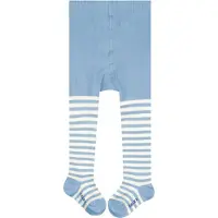Falke Stripe versterkt huidvriendelijk katoen panty baby blauw - maat 62-68