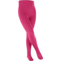 Falke Cotton Touch dun eenkleurig katoen panty kinderen purper - maat 98-104