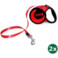 Kong rollijn voor hond ultimate rood 2x 5 mtr tot 70 kg