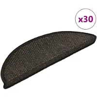 vidaXL Trapmatten zelfklevend Sisal-Look 30 st 56x17x3 cm antraciet